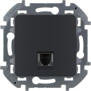 Розетка телефонная Inspiria RJ11 механизм антрацит IEK 673823