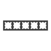 Рамка 5-м Эпика пластик черн. EKF UP1-FPB-05